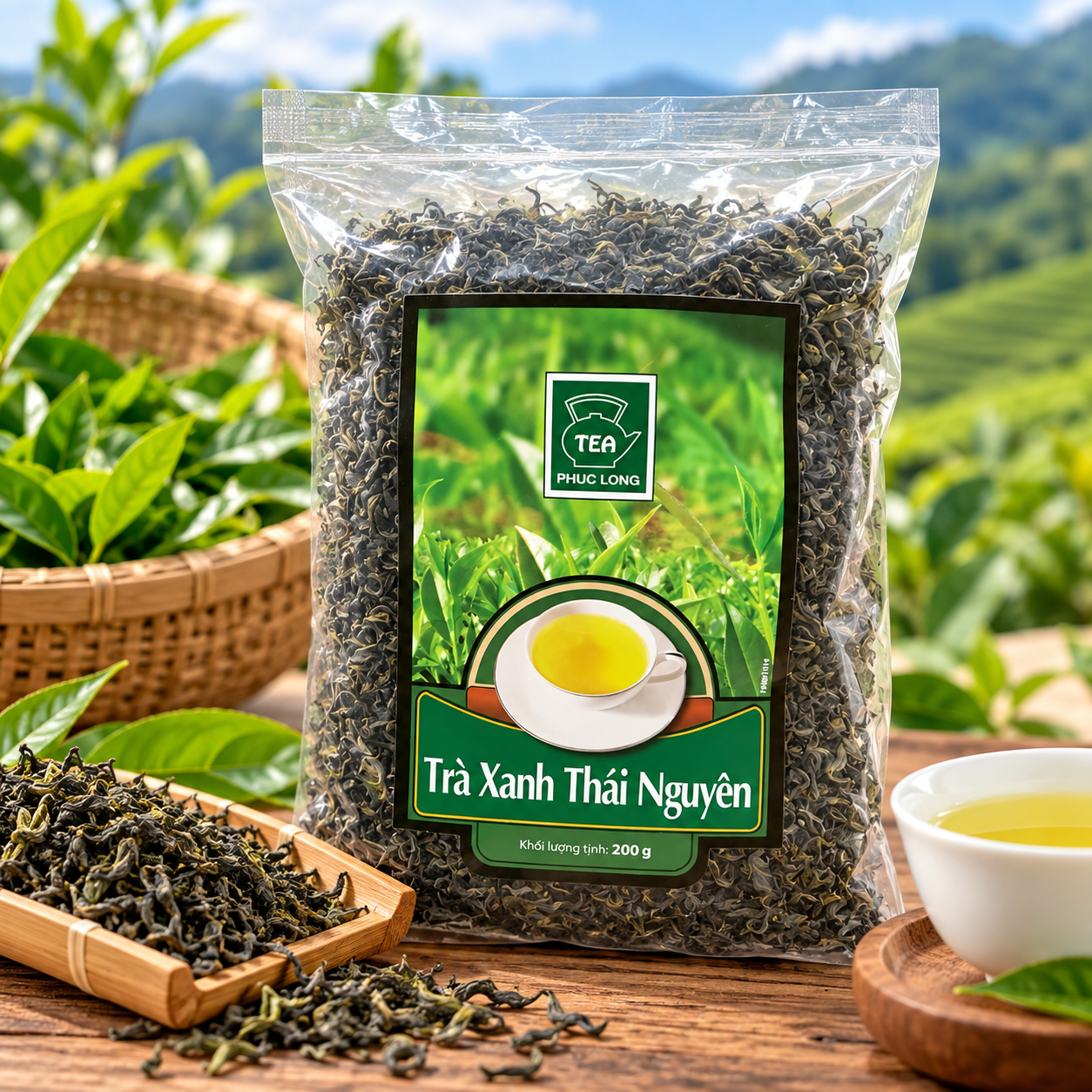 PREMIUM THAI NGUYEN GREEN TEA – 200G | LOOSE LEAF | VIETNAM EXPORT SUPPLIER