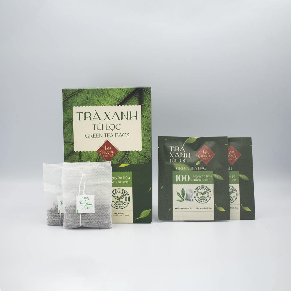 VIETNAMESE PURE GREEN TEA BAGS – ISO & HACCP | OEM/ODM | WHOLESALE