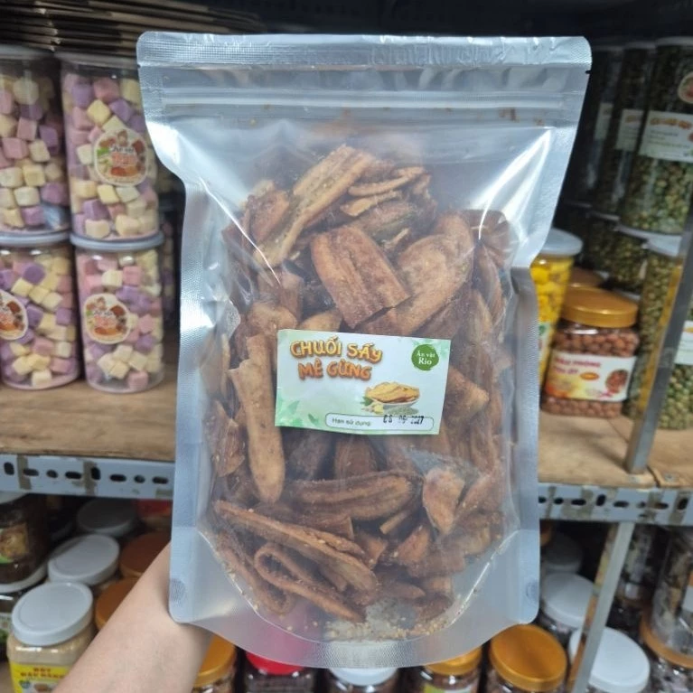 PREMIUM VIETNAMESE CRISPY SESAME BANANA 500G – WHOLESALE SNACK