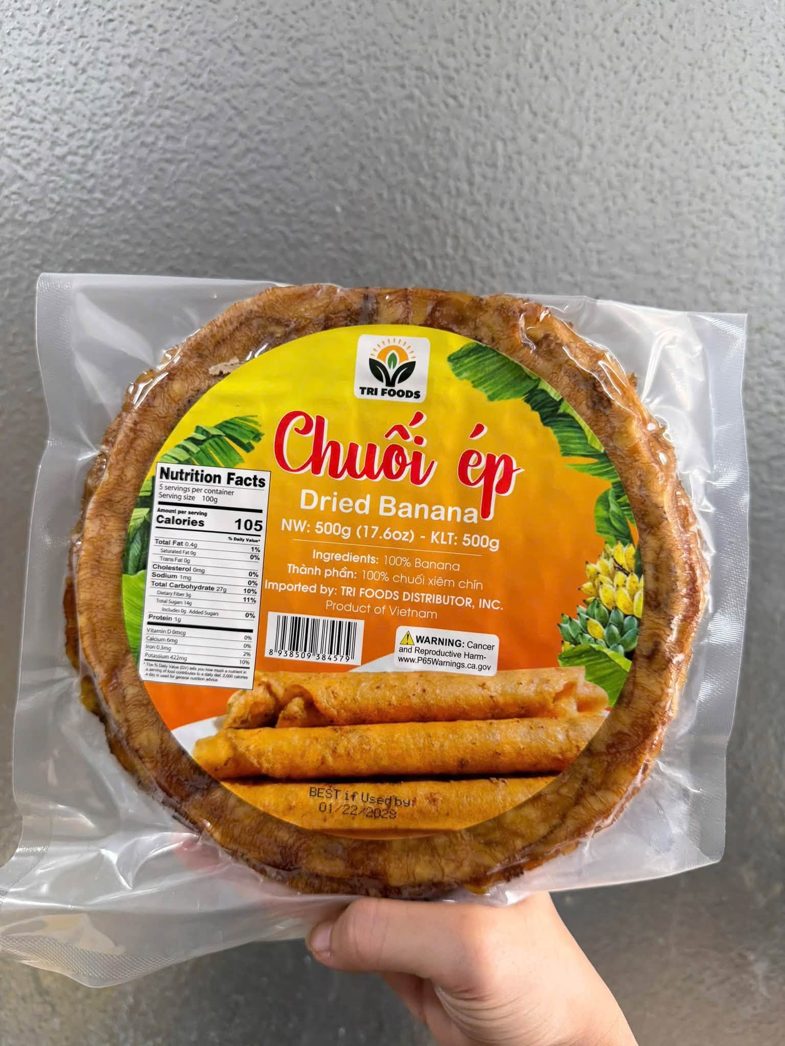 PREMIUM VIETNAMESE PRESSED CHUỐI XIÊM BANANA 500G – SWEET & CHEWY | WHOLESALE 2