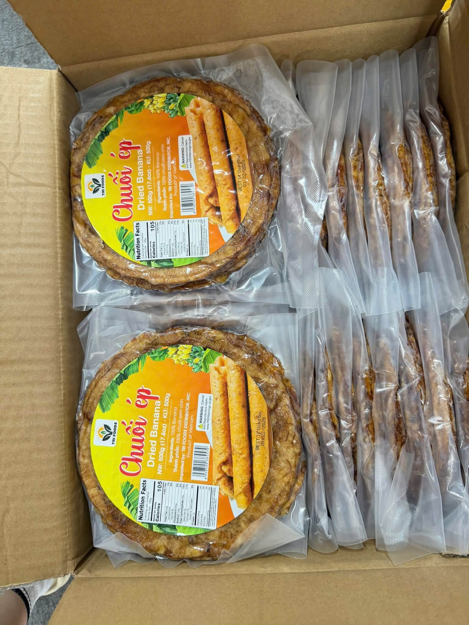 PREMIUM VIETNAMESE PRESSED CHUỐI XIÊM BANANA 500G – SWEET & CHEWY | WHOLESALE 3