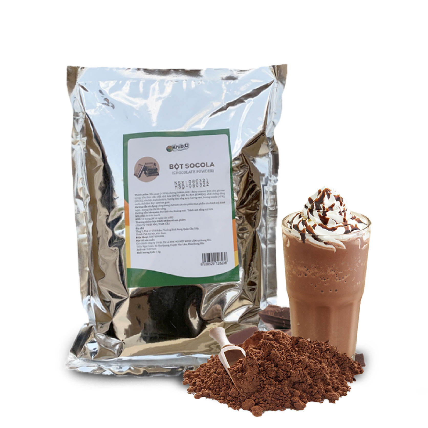 PREMIUM VIETNAMESE ORGANIC COCOA POWDER – 100% PURE DARK BROWN | 1KG FOOD & BEVERAGE INGREDIENT