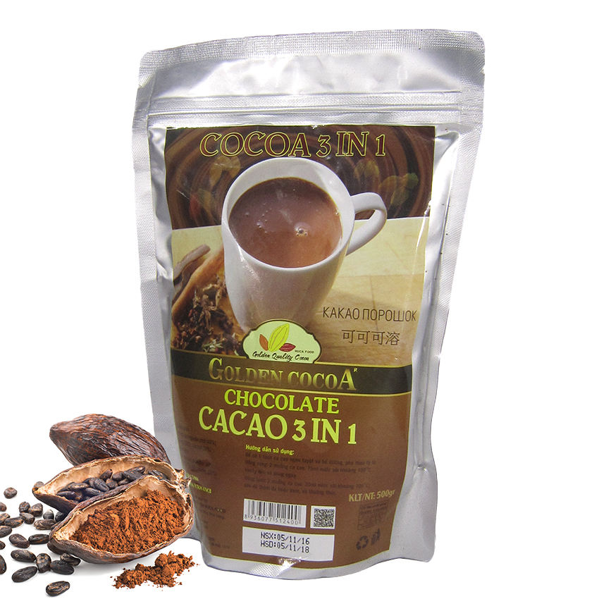 PREMIUM VIETNAMESE 3-IN-1 COCOA POWDER – CAFÉ READY & EASY TO USE