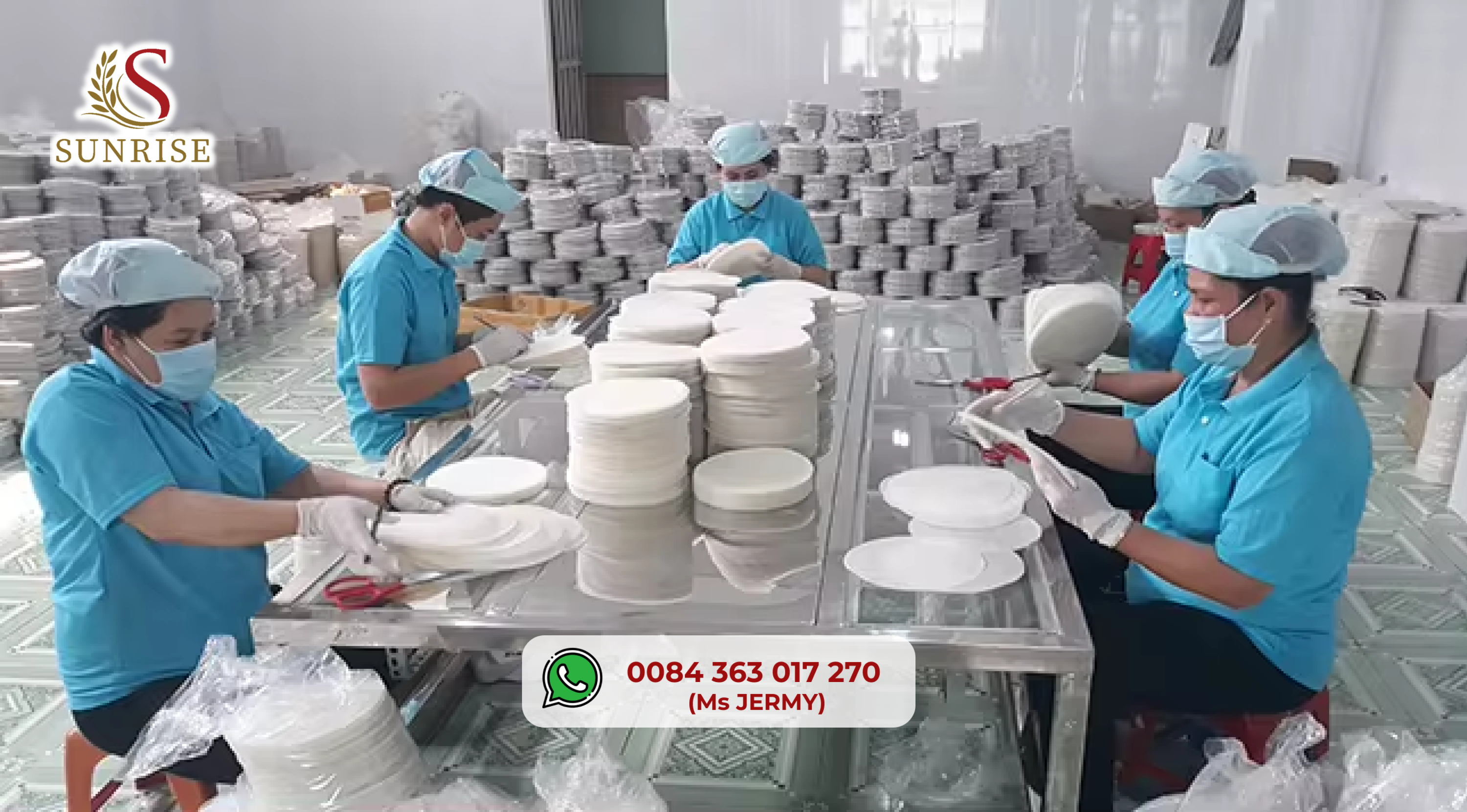 PREMIUM VIETNAMESE RICE PAPER ROLLS – 16CM, 18CM, 22CM & 31CM – BULK WHOLESALE 3