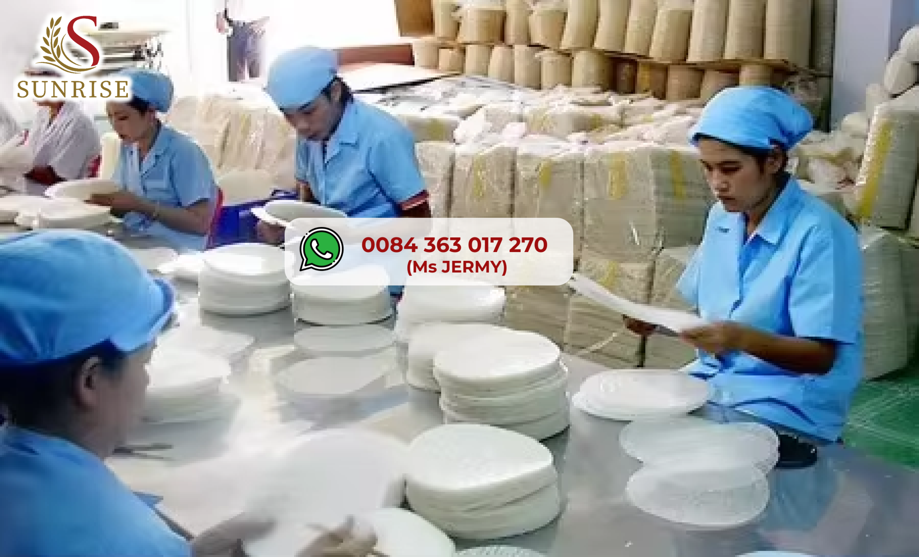 PREMIUM VIETNAMESE RICE PAPER ROLLS – 16CM, 18CM, 22CM & 31CM – BULK WHOLESALE 4