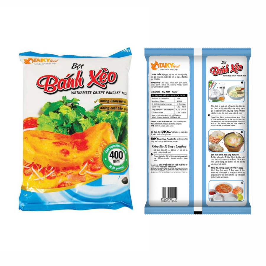 PREMIUM VIETNAMESE BANH XEO FLOUR MIX – 1KG – CRISPY FRYING BLEND