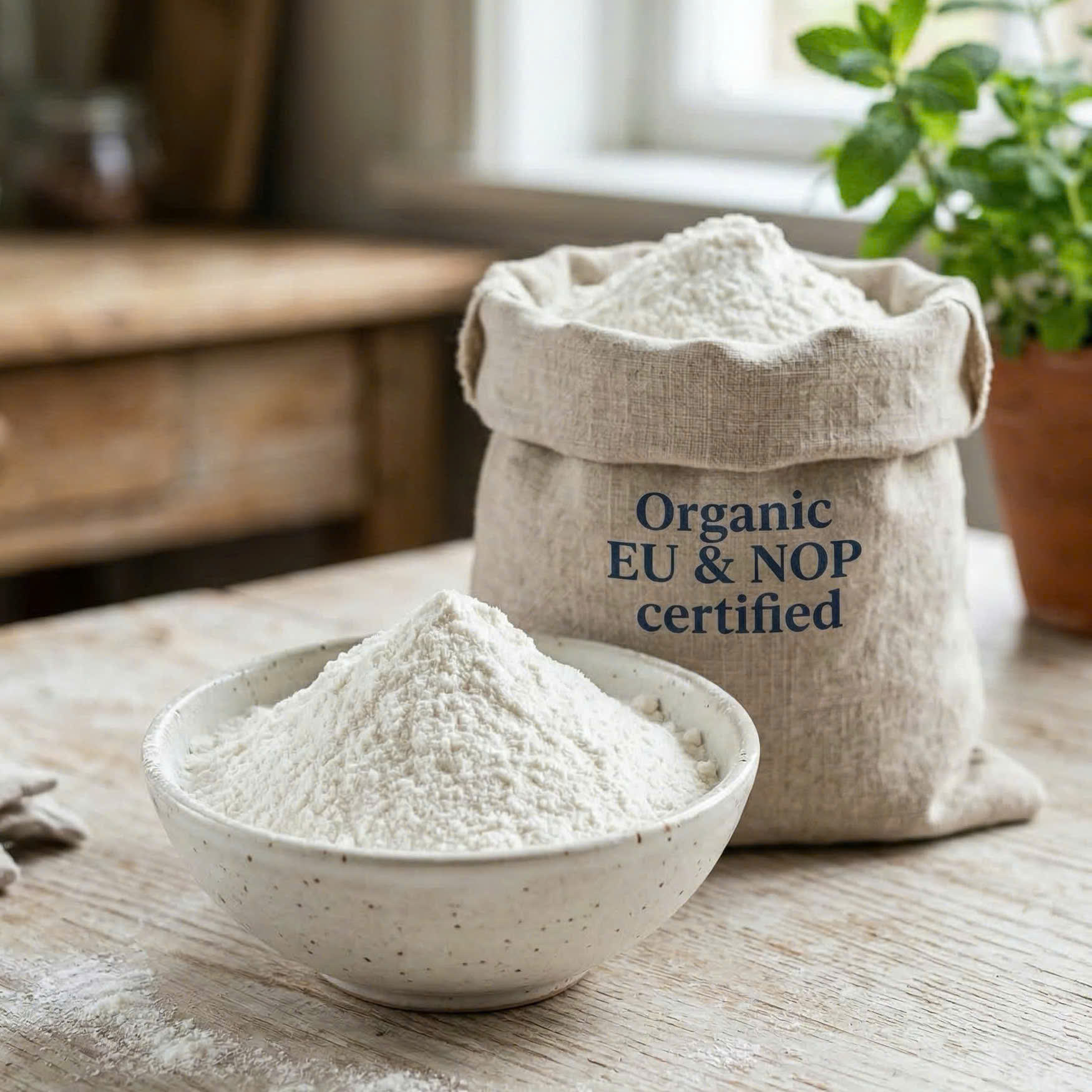 PREMIUM VIETNAMESE ORGANIC GLUTINOUS RICE FLOUR – EU & NOP ORGANIC – HALAL & KOSHER