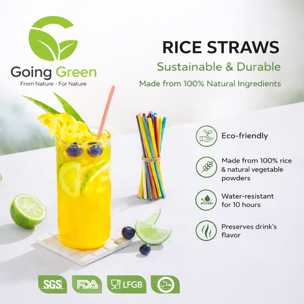 PREMIUM VIETNAMESE EDIBLE RICE STRAWS – ECO-FRIENDLY – BIODEGRADABLE 3