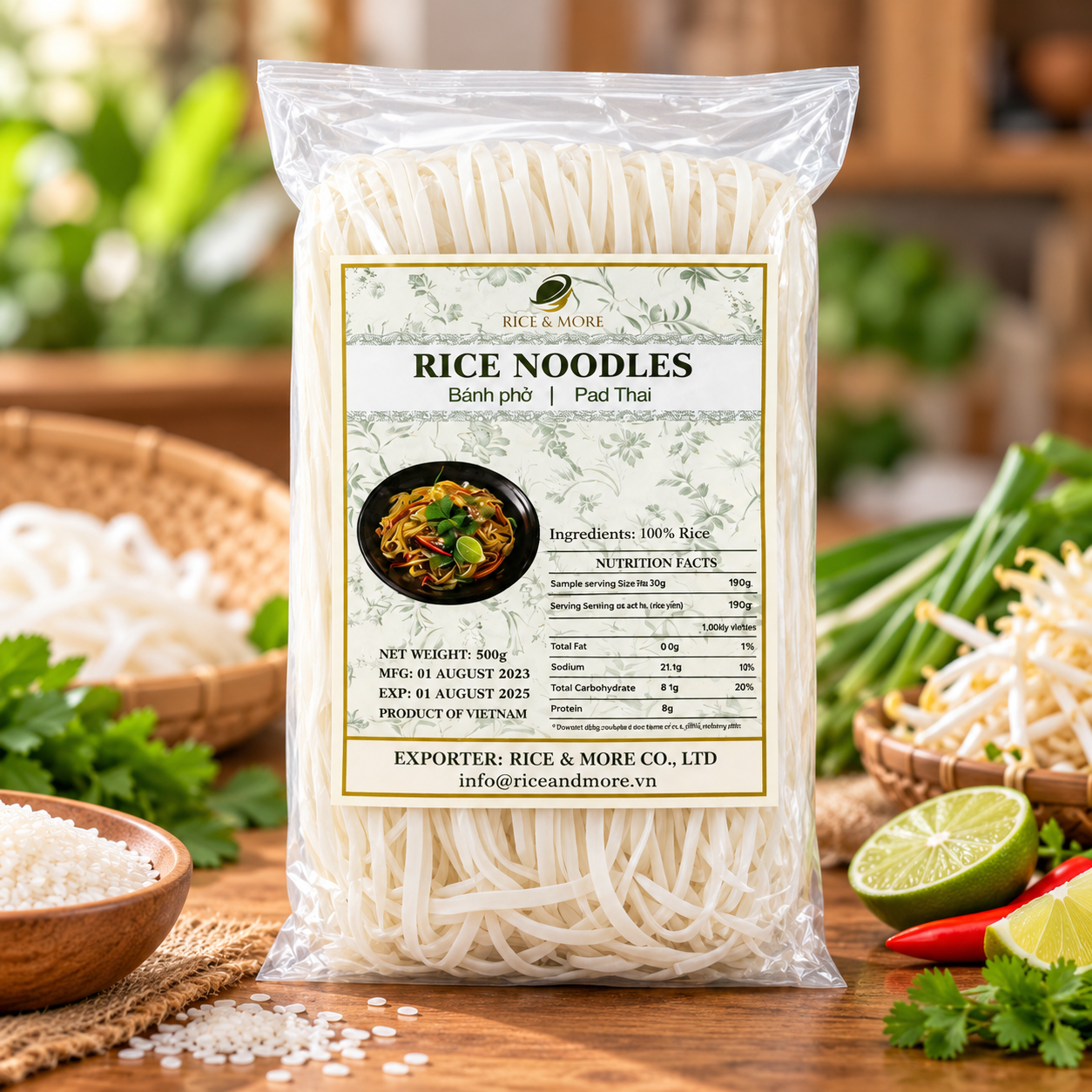 PREMIUM VIETNAMESE RICE NOODLES – PHO & PAD THAI – HALAL & HACCP
