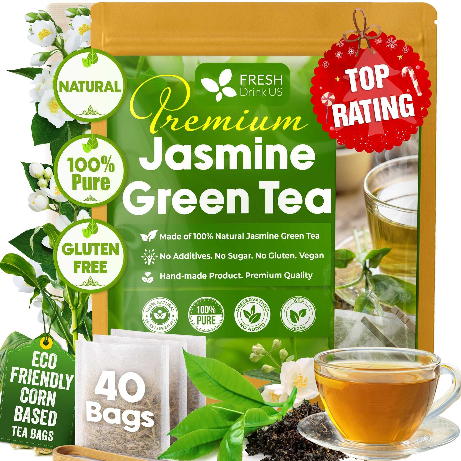 PREMIUM VIETNAMESE NATURAL JASMINE GREEN TEA – 1KG – HANDCRAFTED EXPORT SUPPLY 2