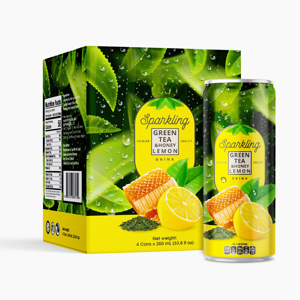 PREMIUM VIETNAMESE READY-TO-DRINK GREEN TEA – HONEY LEMON FLAVOR – 250ML – OEM PRIVATE LABEL EXPORT 4