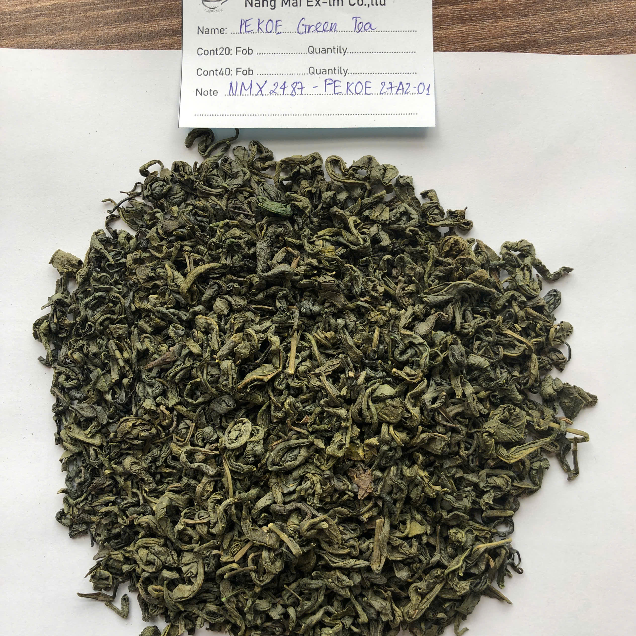 PREMIUM VIETNAMESE ORGANIC PEKOE GREEN TEA – 100% NATURAL – CERTIFIED WHOLESALE EXPORT 3