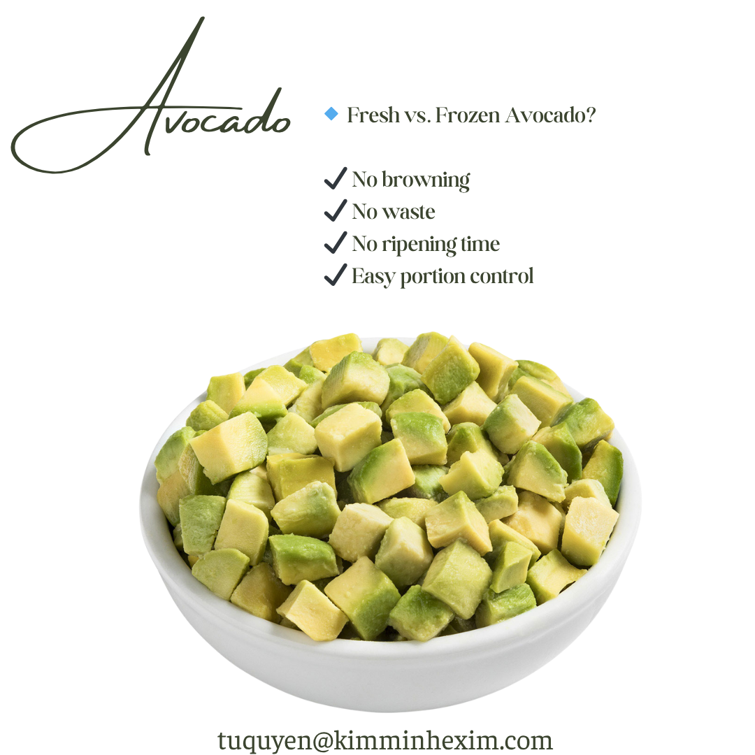 PREMIUM VIETNAMESE IQF WHOLE AVOCADO – NATURAL COLOR – VACUUM PACKED – BULK EXPORT SUPPLY 2