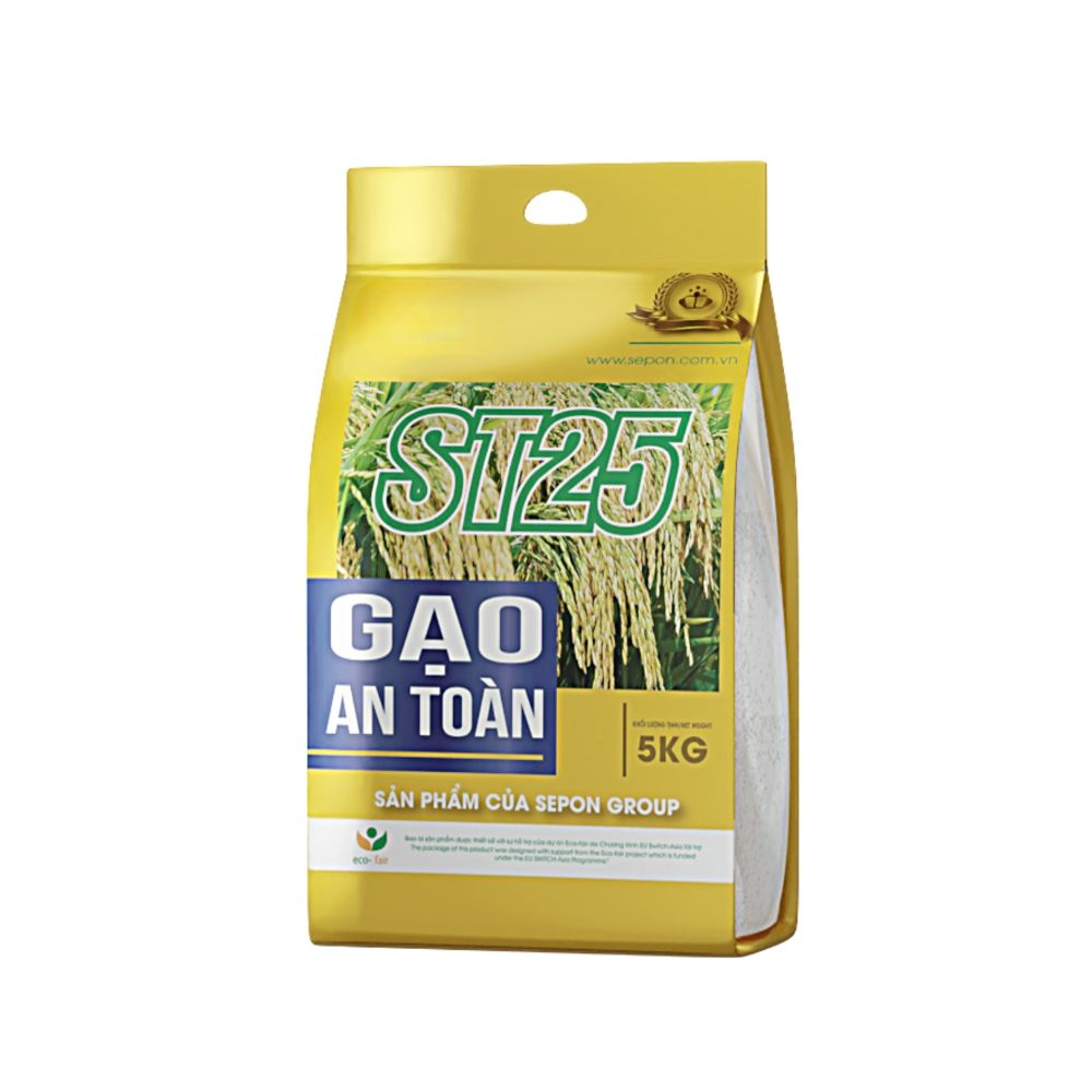 PREMIUM VIETNAMESE SEPON ST25 FRAGRANT WHITE RICE – 5 KG PACK – WHOLESALE EXPORT SUPPLY