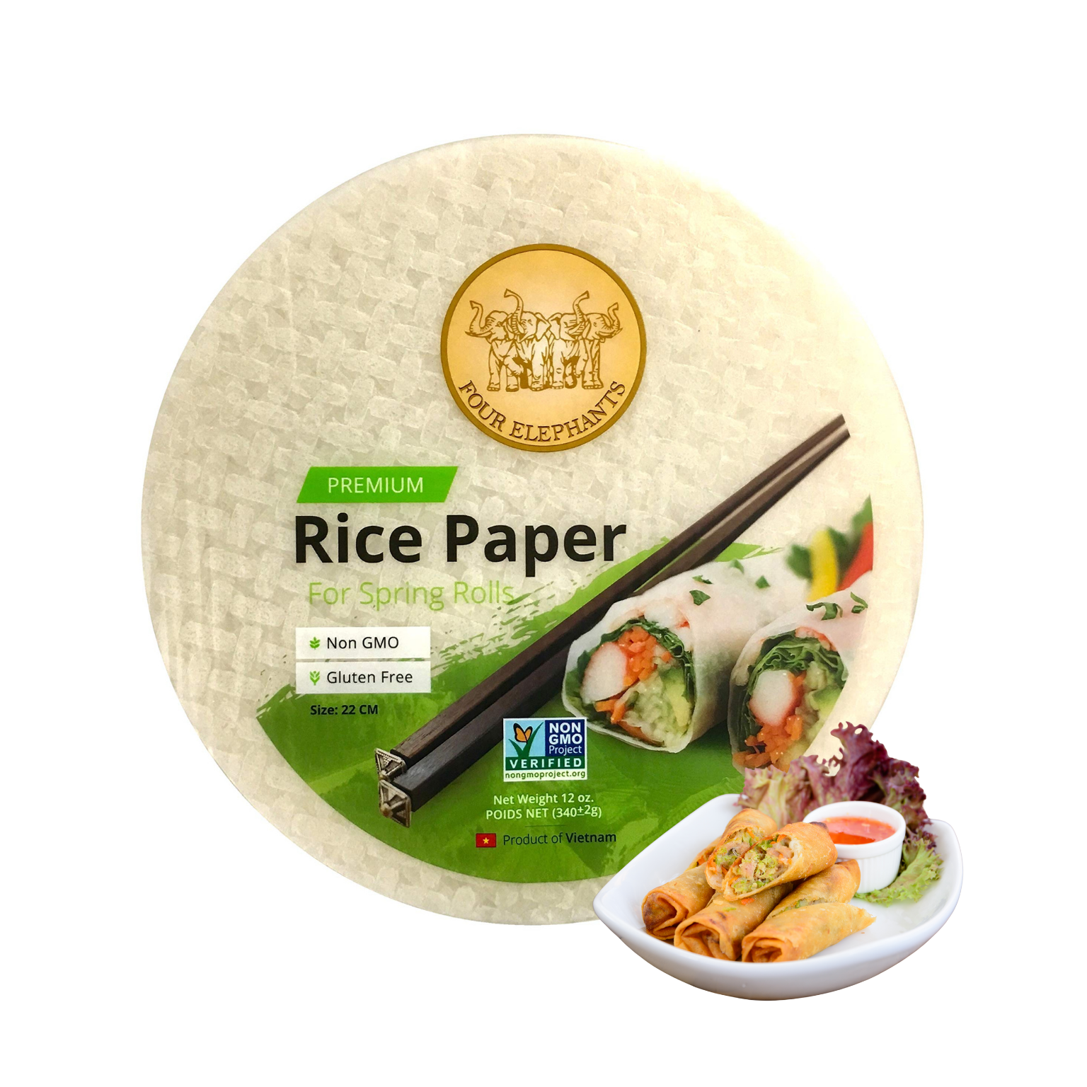 PREMIUM VIETNAMESE WHITE RICE PAPER – SPRING ROLL WRAPPERS, WHOLESALE EXPORT SUPPLY 2