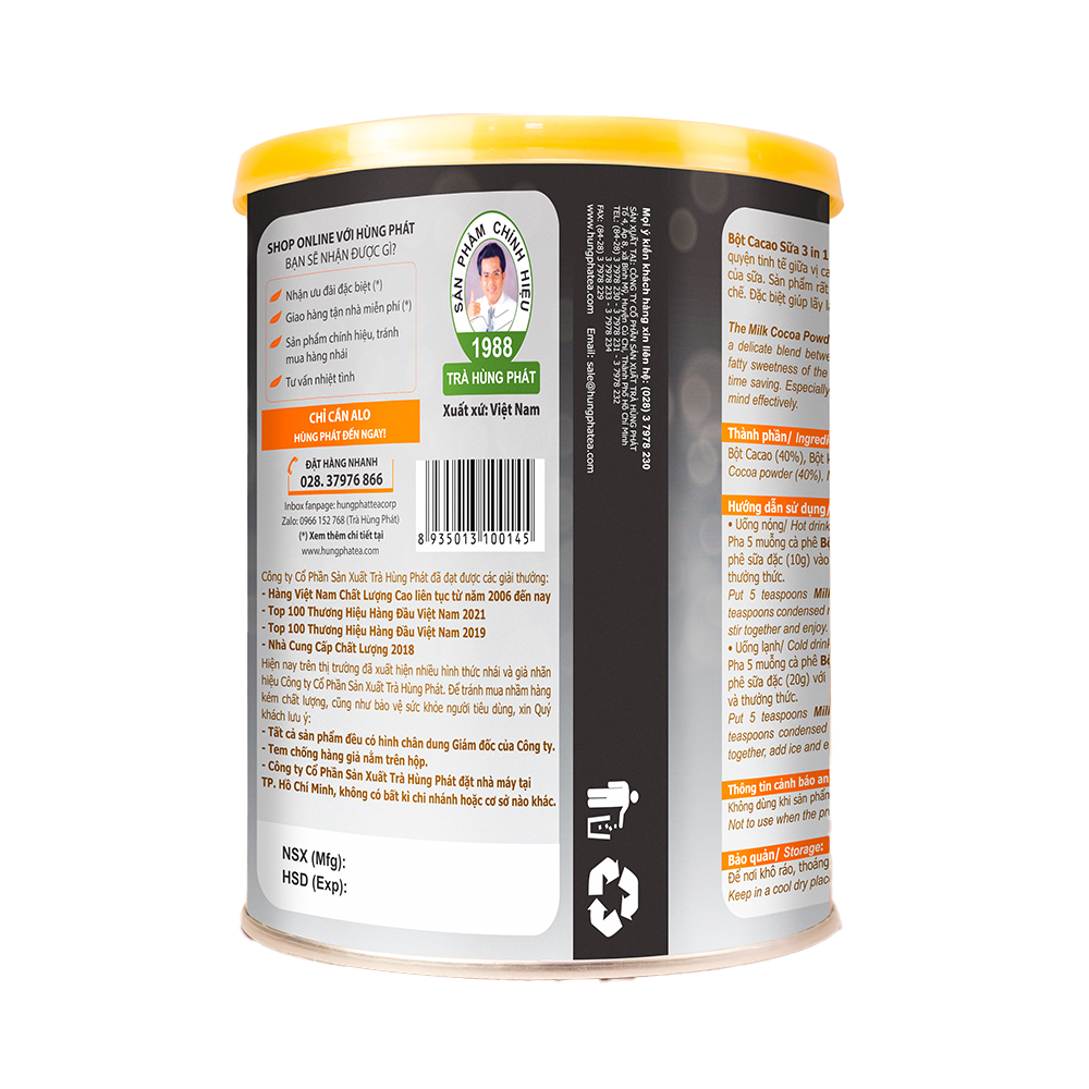 VIETNAMESE 3-IN-1 COCOA MILK POWDER – 500G PACK, WHOLESALE EXPORT SUPPLY 2