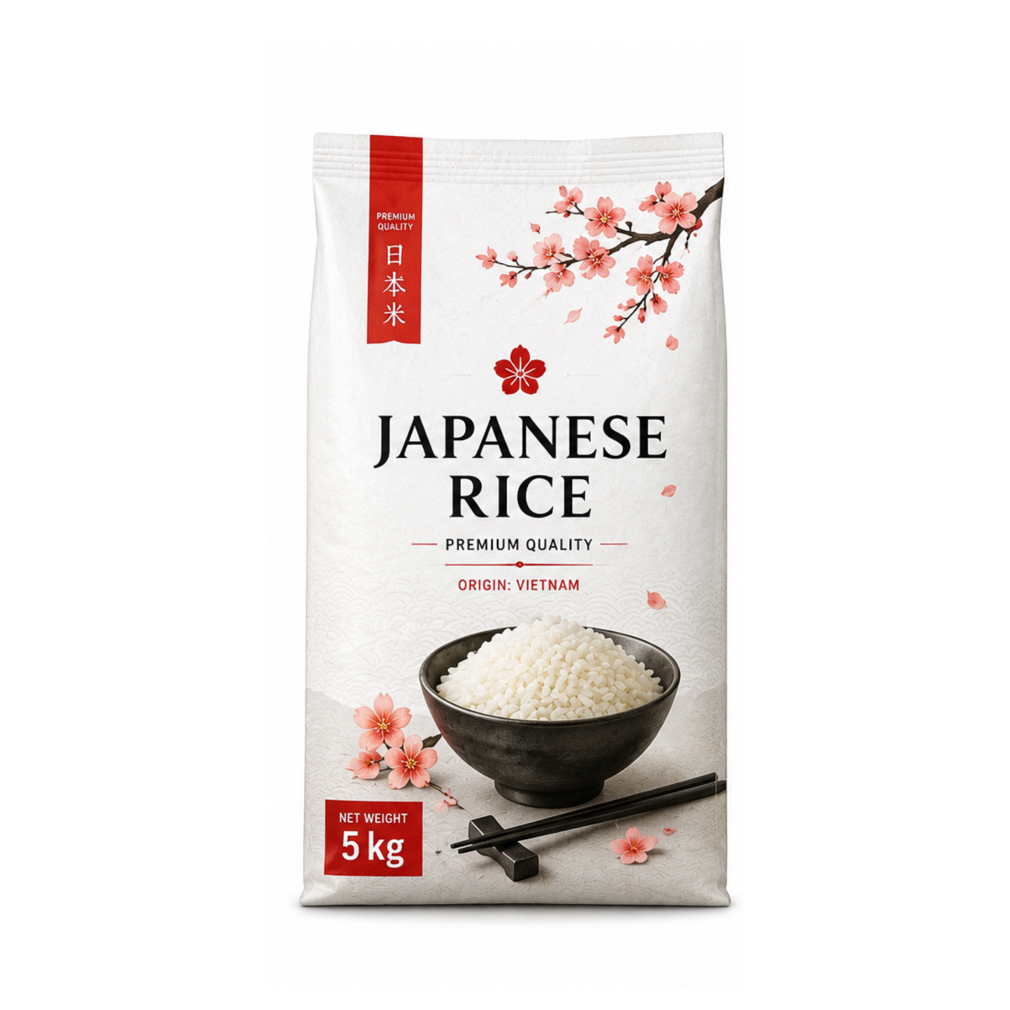 PREMIUM VIETNAMESE JAPANESE-STYLE WHITE RICE – BULK WHOLESALE, OEM/ODM & PRIVATE LABEL