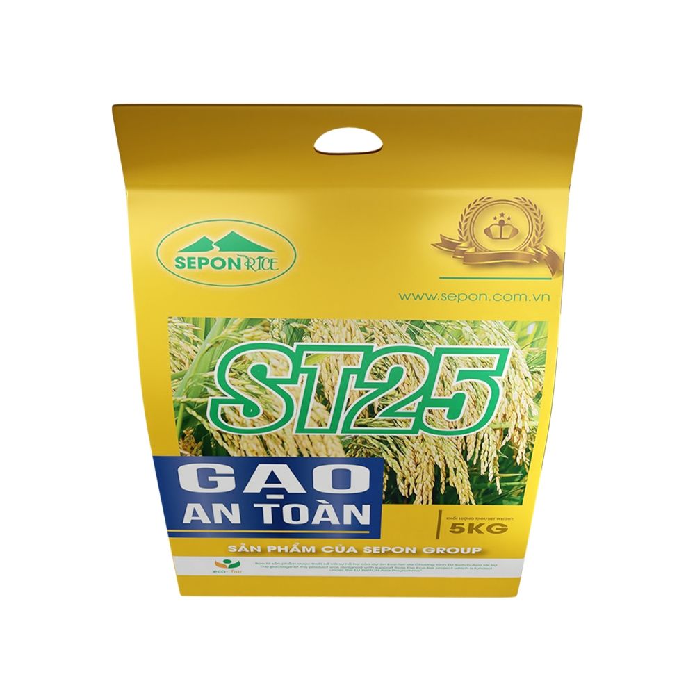 VIETNAMESE SEPON ST25 WHITE RICE – 5KG BAG, WHOLESALE FACTORY SUPPLY & ODM 2