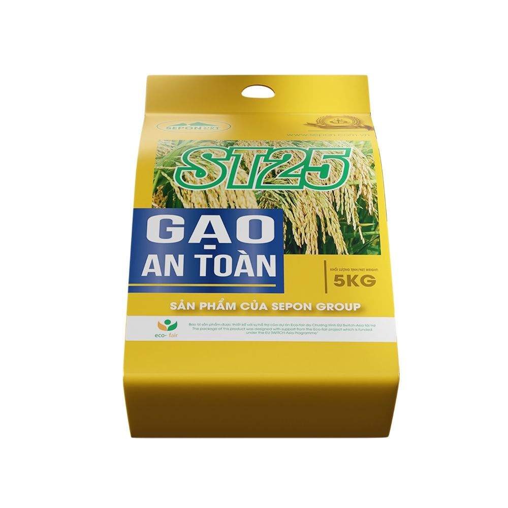 VIETNAMESE SEPON ST25 WHITE RICE – 5KG BAG, WHOLESALE FACTORY SUPPLY & ODM 3