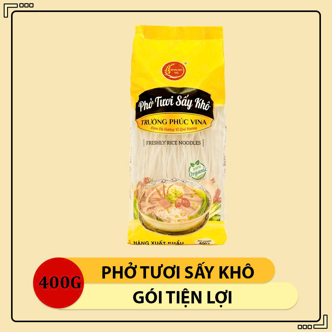 VIETNAMESE PREMIUM RICE PHO NOODLES 200G – 85% RICE, DRIED RICE NOODLES FOR WHOLESALE EXPORT