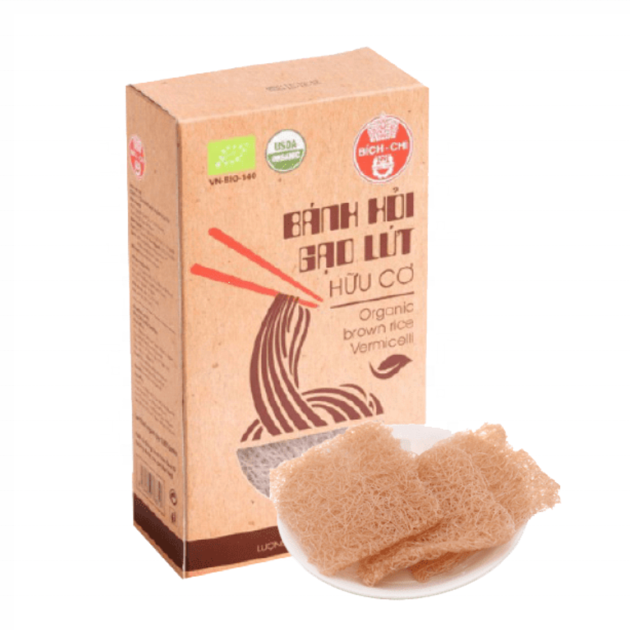 VIETNAMESE BROWN RICE BANH HOI VERMICELLI – BICHCHI RICE NOODLES 300G × 20 BAGS 2