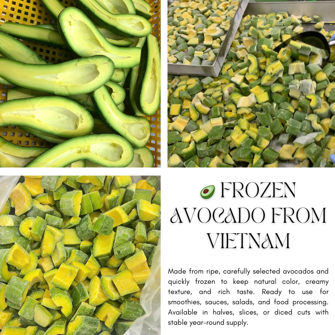 PREMIUM VIETNAMESE IQF FROZEN GREEN AVOCADO FOR EXPORT – HIGH-QUALITY FROZEN AVOCADO SUPPLY 3
