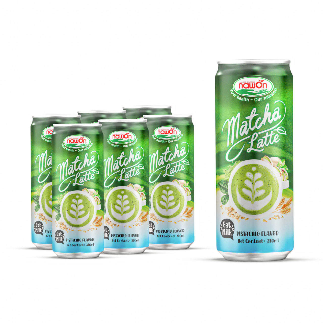 PREMIUM VIETNAMESE MATCHA LATTE 320ML FOR EXPORT – CANNED GREEN TEA MILK BEVERAGE, PRIVATE LABEL OEM/ODM 2