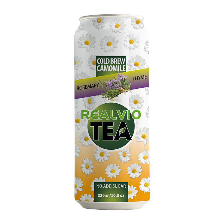 PREMIUM VIETNAMESE GREEN TEA 320ML FOR EXPORT – WHITE TEA, ROSEMARY & THYME, NATURAL FLAVOR, CANNED BEVERAGE