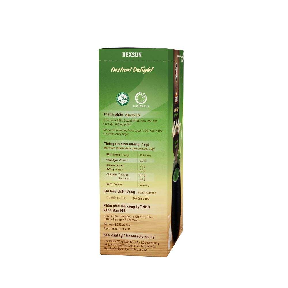 PREMIUM VIETNAMESE 3-IN-1 MATCHA MILK TEA POWDER FOR EXPORT – INSTANT GREEN TEA MIX, ISO 22000 CERTIFICATION 3