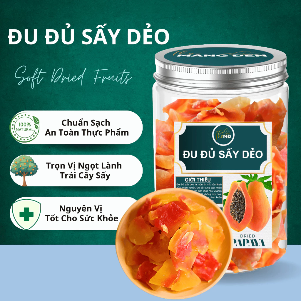PREMIUM VIETNAMESE NATURAL SOFT DRIED PAPAYA FOR EXPORT – SWEET & CHEWY DRIED TROPICAL FRUIT WHOLESALE SUPPLY