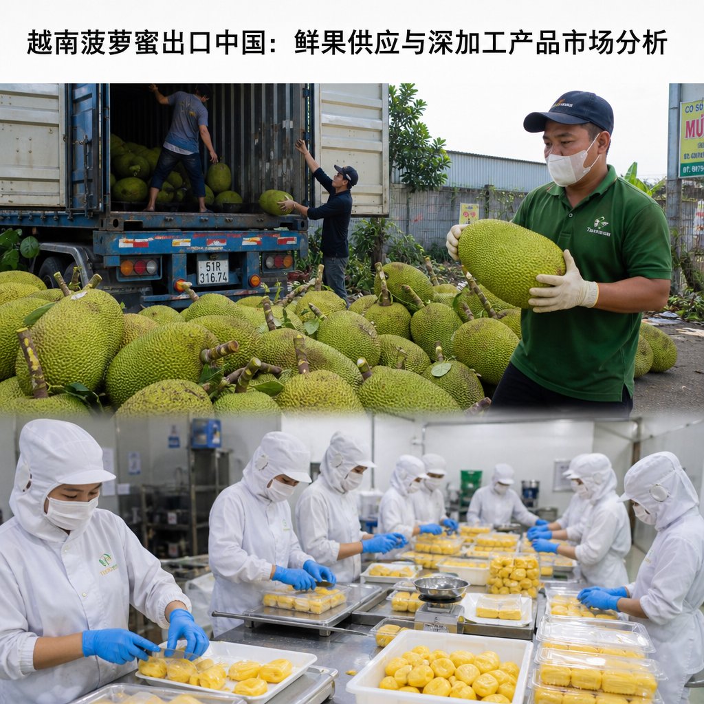 越南菠萝蜜出口中国：鲜果供应与深加工产品市场分析