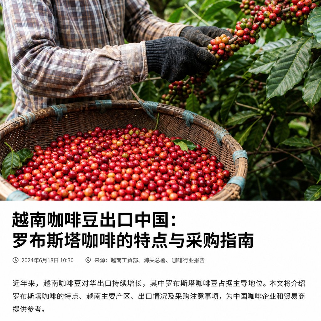 越南咖啡豆出口中国：罗布斯塔咖啡的特点与采购指南