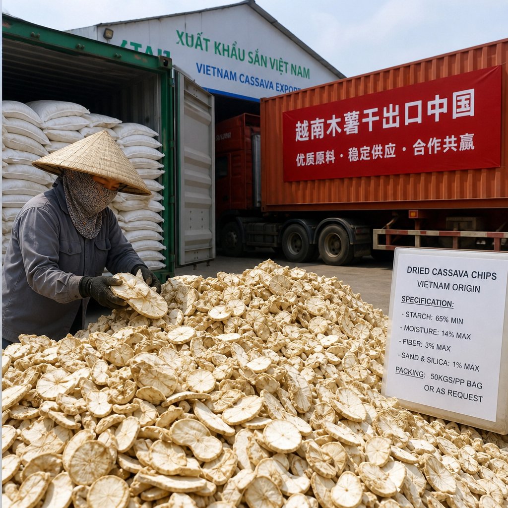越南木薯干出口中国：工业原料规格、供应能力与采购成本