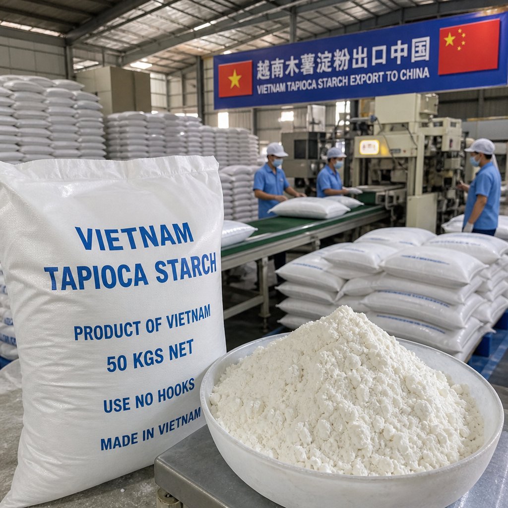越南木薯淀粉供应中国：品质指标、工业应用与出口合作