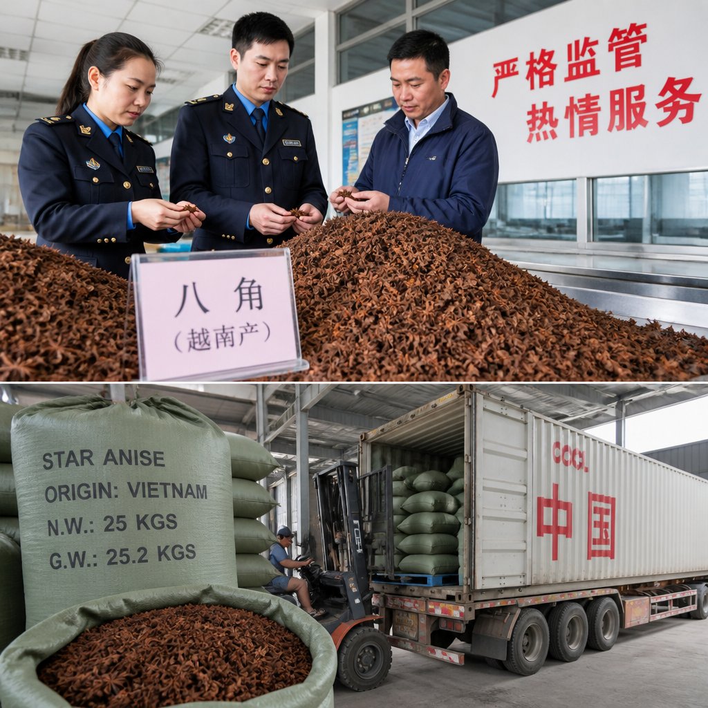 越南八角出口中国：香料采购、品质分级与应用价值