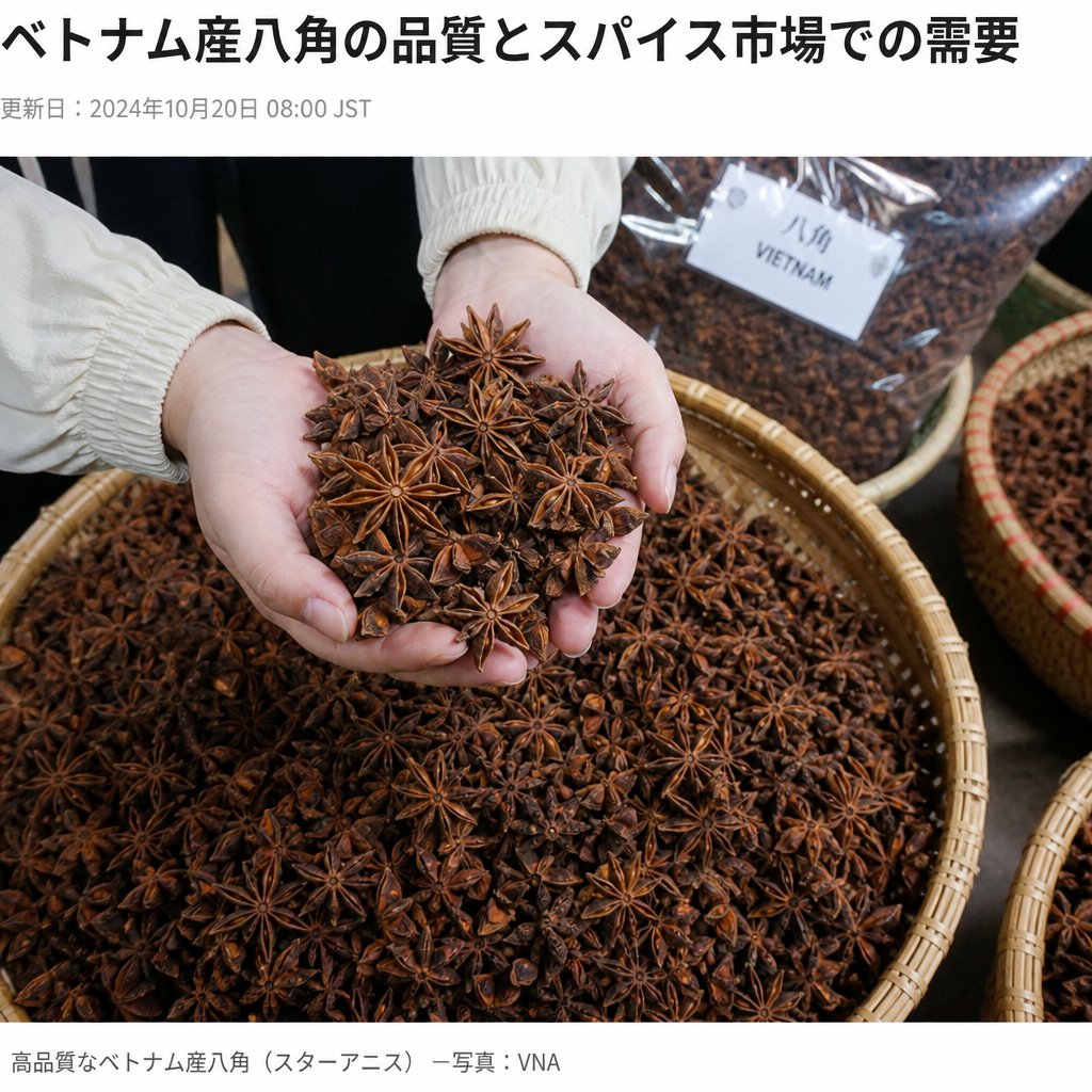ベトナム産八角の品質とスパイス市場での需要