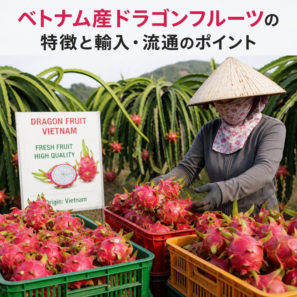 ベトナム産ドラゴンフルーツの特徴と輸入・流通のポイント