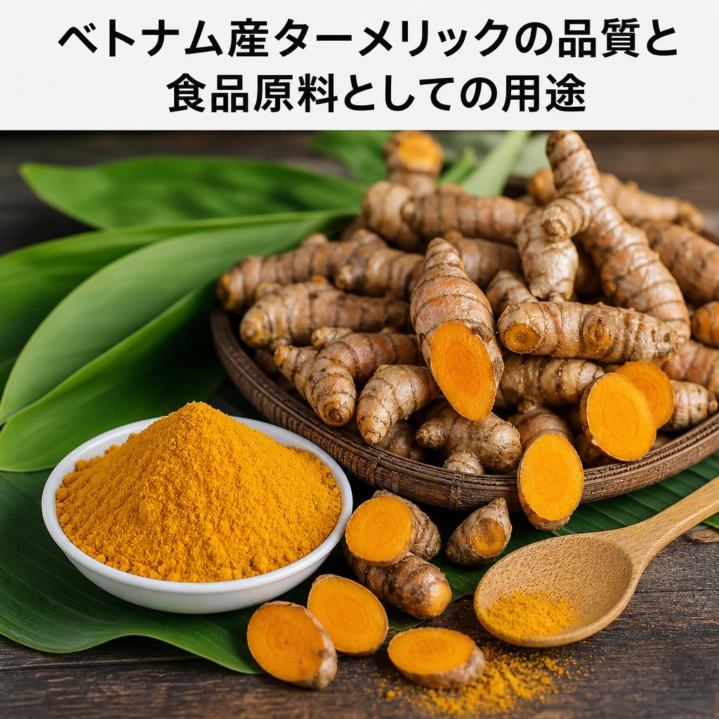 ベトナム産ターメリックの品質と食品原料としての用途