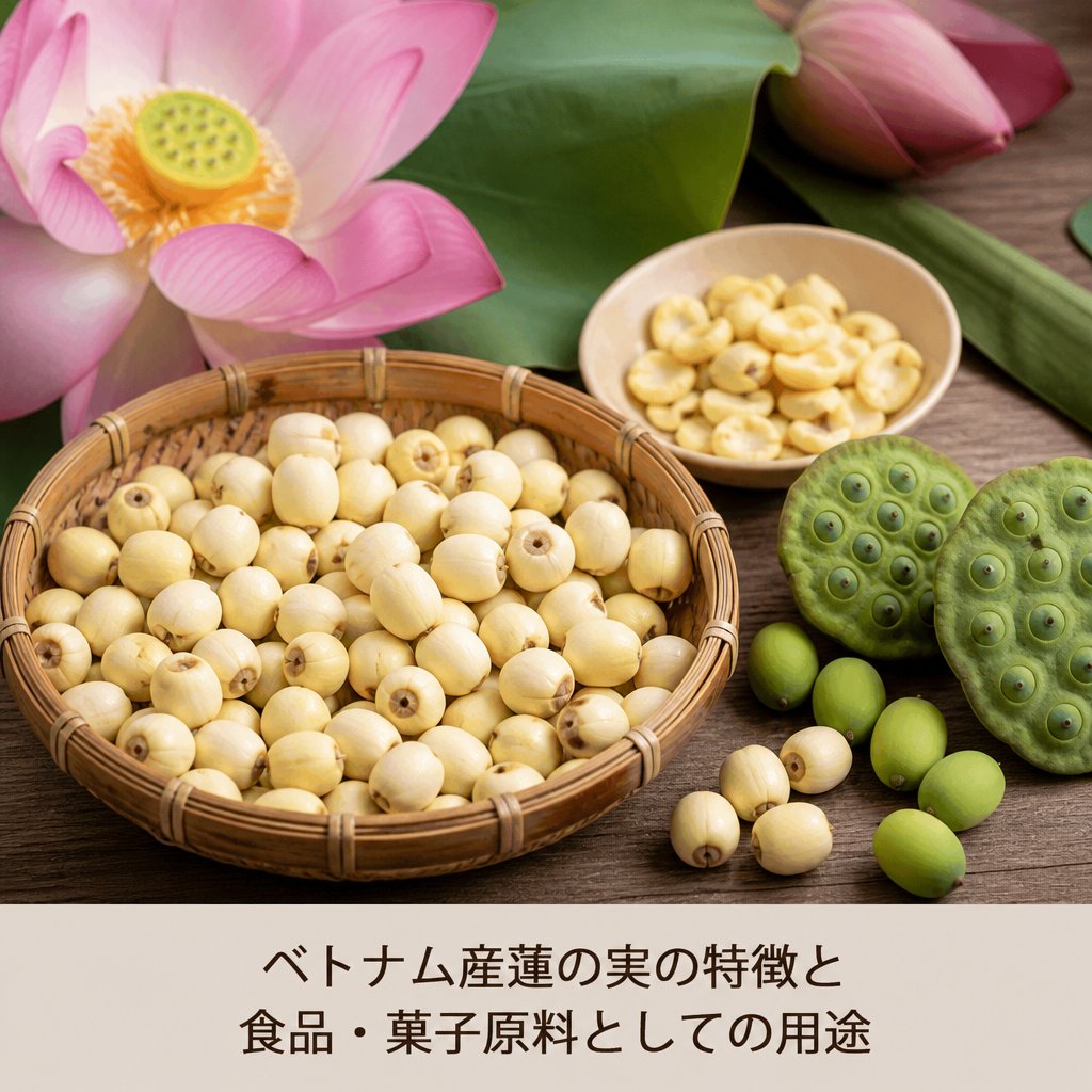 ベトナム産蓮の実の特徴と食品・菓子原料としての用途