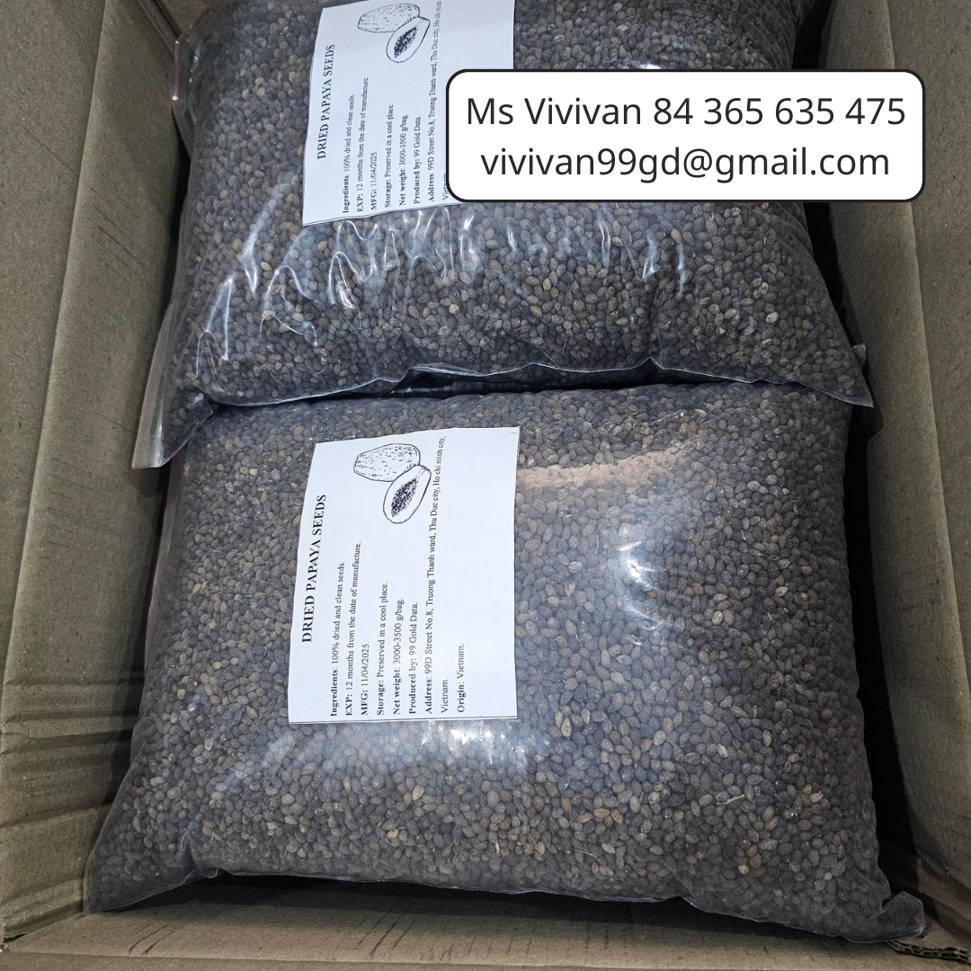 PREMIUM VIETNAMESE DRIED PAPAYA SEEDS FOR EXPORT – BULK WHOLESALE SUPPLY FROM VIETNAM 3