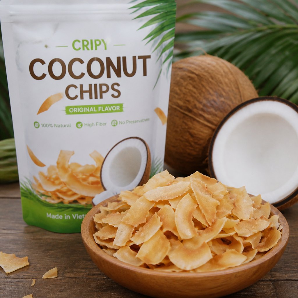 Knusprige Kokoschips aus Vietnam: Ein attraktives Produkt für den Snackmarkt