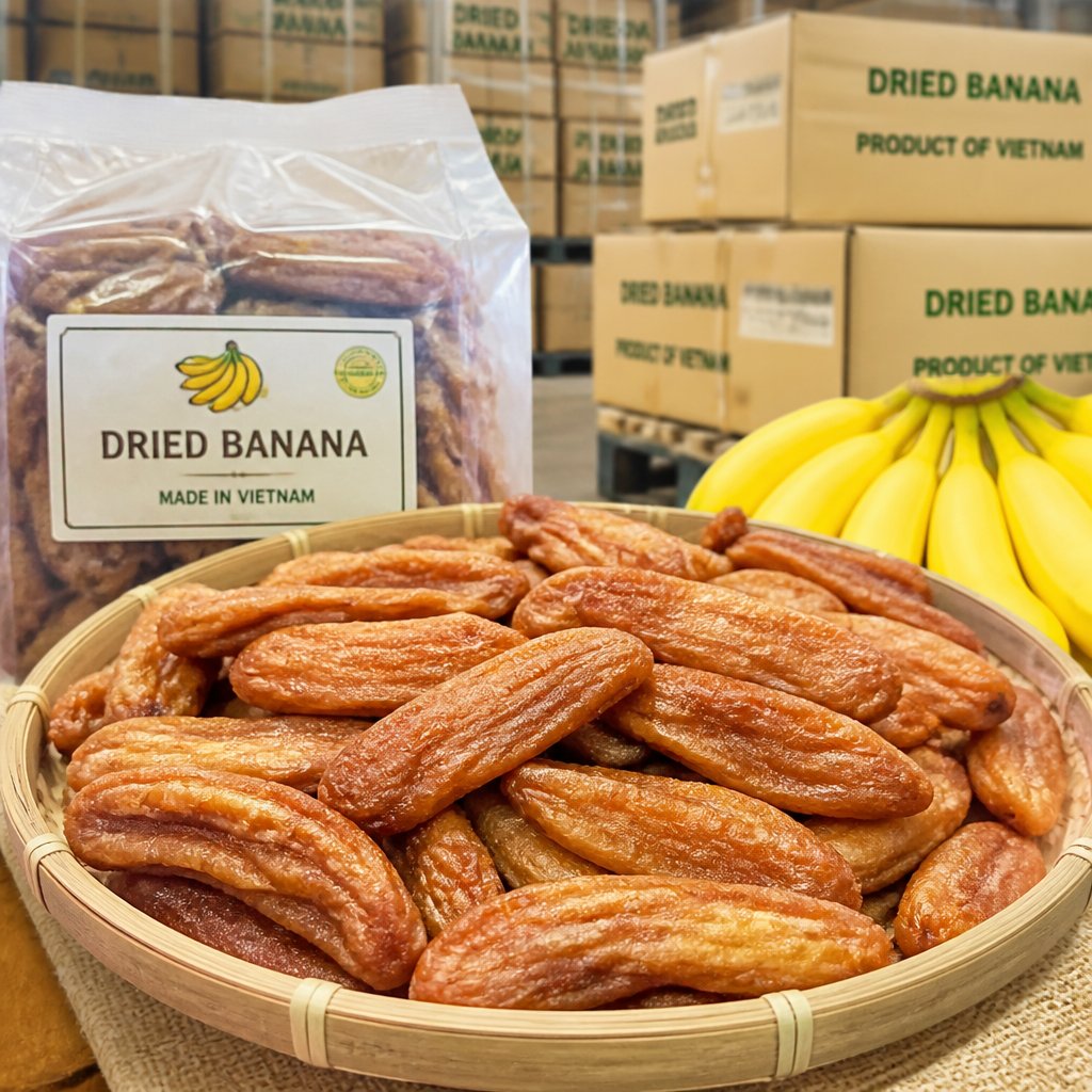 Getrocknete Bananen aus Vietnam: Fruchtprodukte für Großhandel und Handel