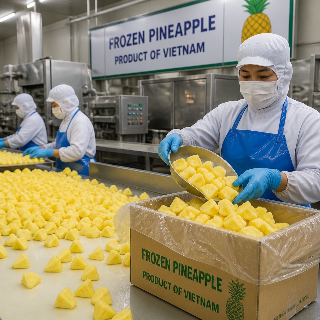 Tiefgekühlte Ananas aus Vietnam: Vielseitige Frucht für Industrie und Handel