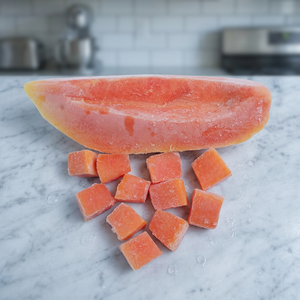 VIETNAMESE FROZEN RED PAPAYA FOR EXPORT – NATURAL COLOR, FRESH FRUIT FLAVOR AND BULK PACKAGING 2