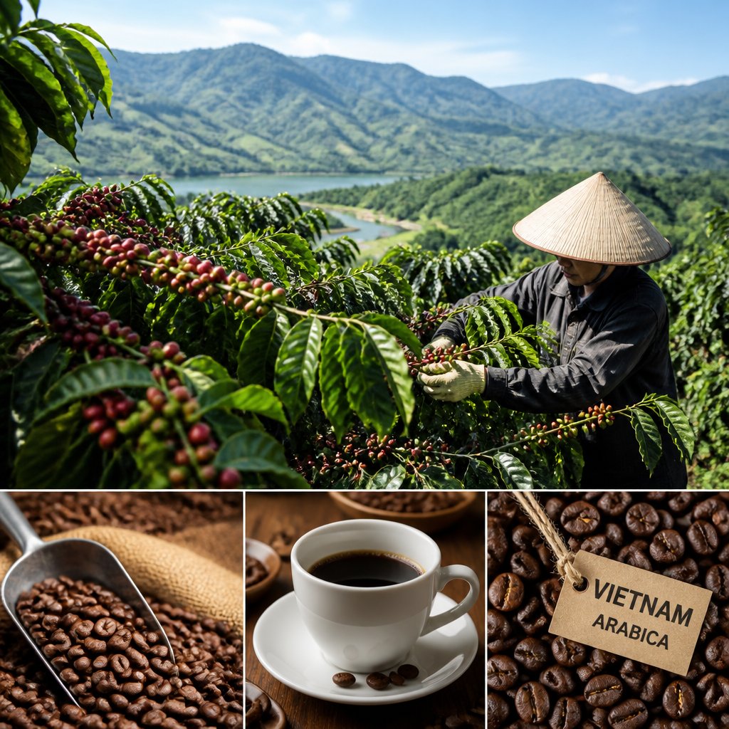 Café Arabica du Vietnam : origine, arômes et opportunités d’importation