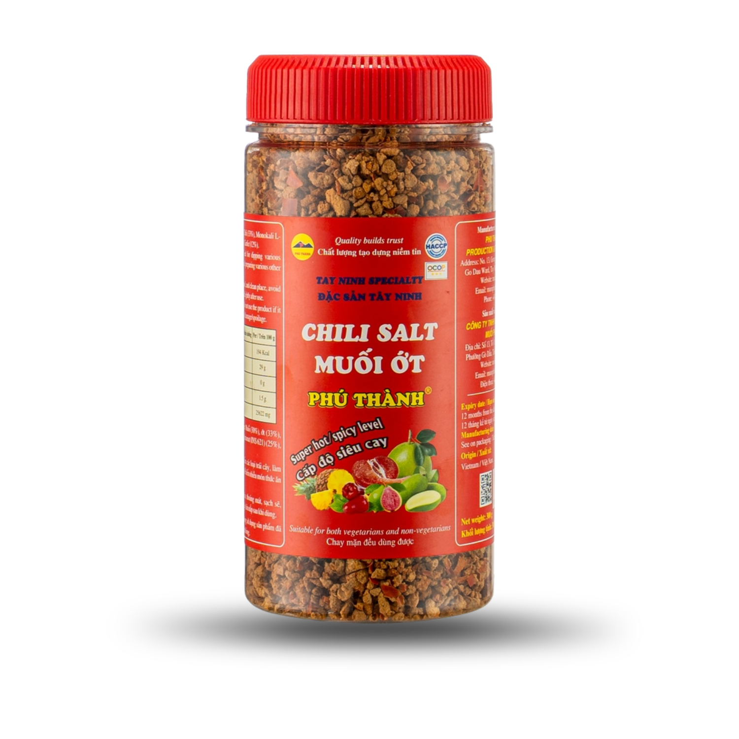 VIETNAMESE ROASTED CHILI SALT POWDER FOR EXPORT – TAY NINH-STYLE SPICY FRUIT DIPPING SEASONING 2