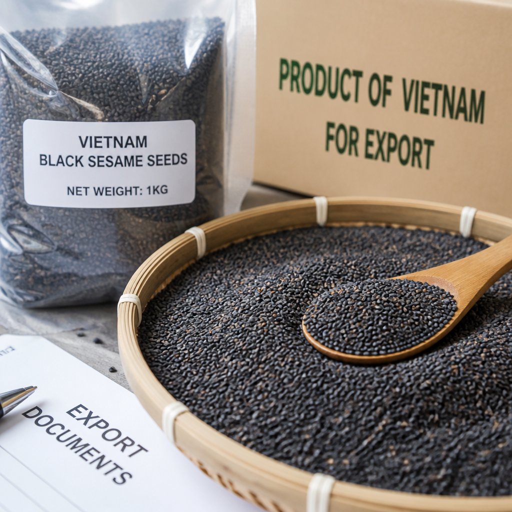 Graines de sésame noir du Vietnam : fournisseur et exportation