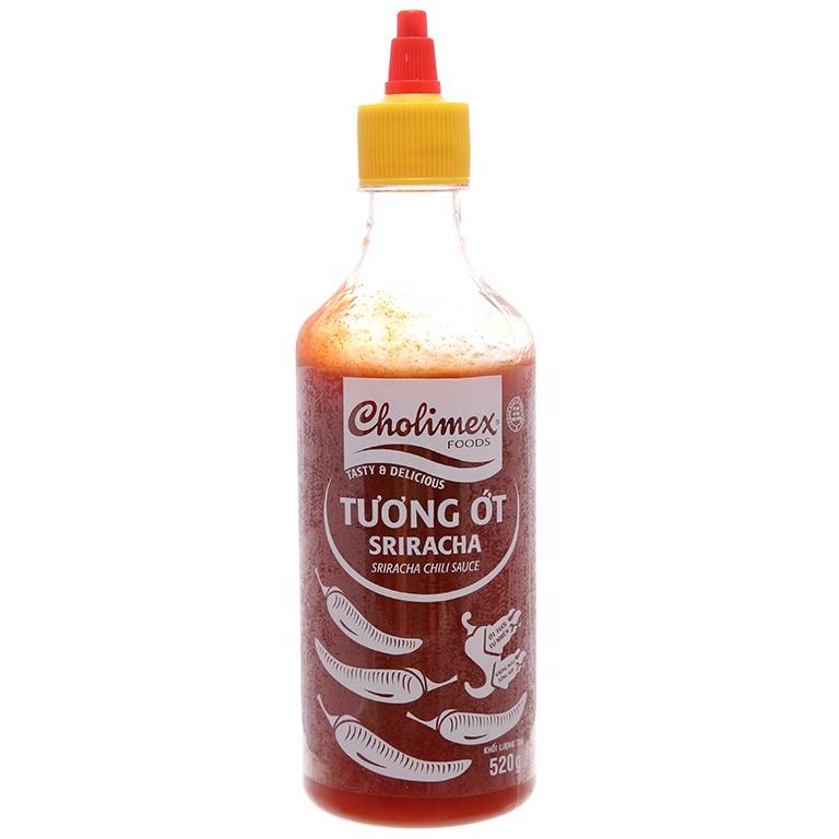 VIETNAMESE HALAL SRIRACHA CHILI SAUCE 520G – 3° BRIX, 12-MONTH SHELF LIFE, WHOLESALE EXPORT