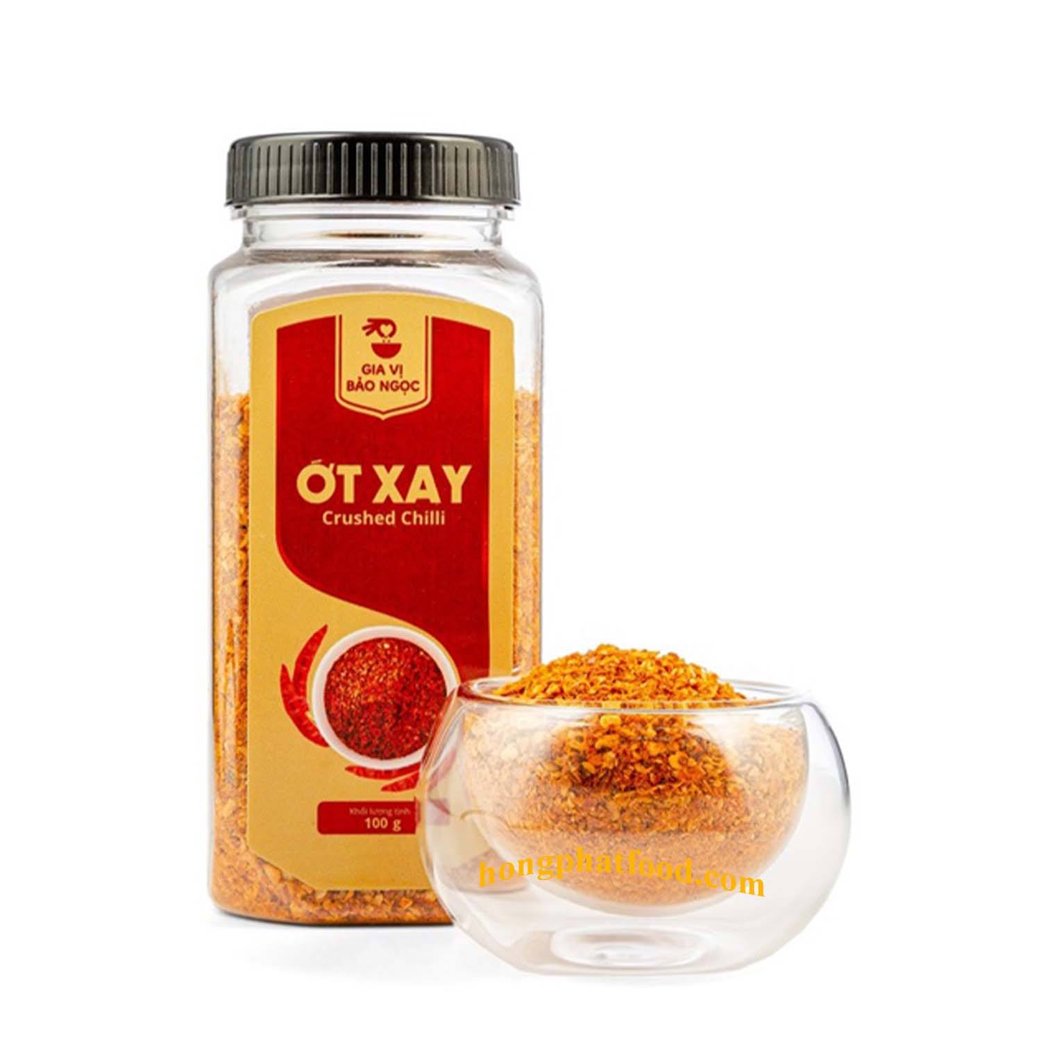 VIETNAMESE CRUSHED DRIED RED CHILI 100G – NATURAL SPICY SEASONING FOR RETAIL AND WHOLESALE EXPORT