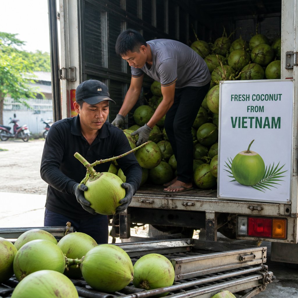 Pembekal Kelapa Segar dari Vietnam